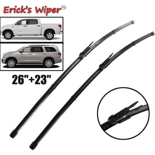 Ericks Wiper LHD Front Wiper Blades For Toyota Tundra Sequoia 2007 - 2017 Windshield Windscreen Front Window 26"+23"