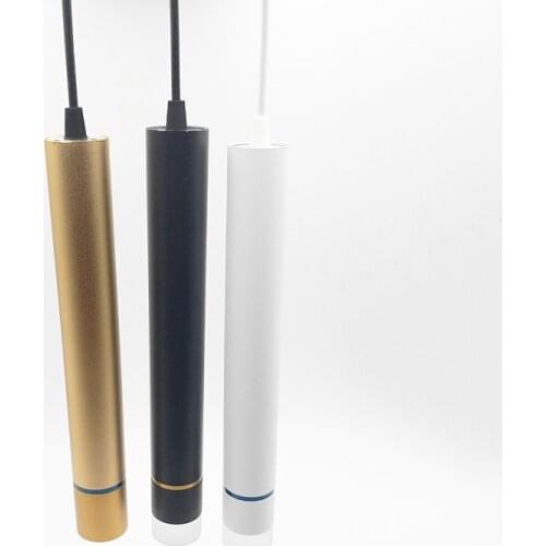 Modern Dimmable LED Pendant Lights Long Tube lights Kitchen Island Dining Room Shop Bar Decoration Cylinder Pipe Pendant Lamps