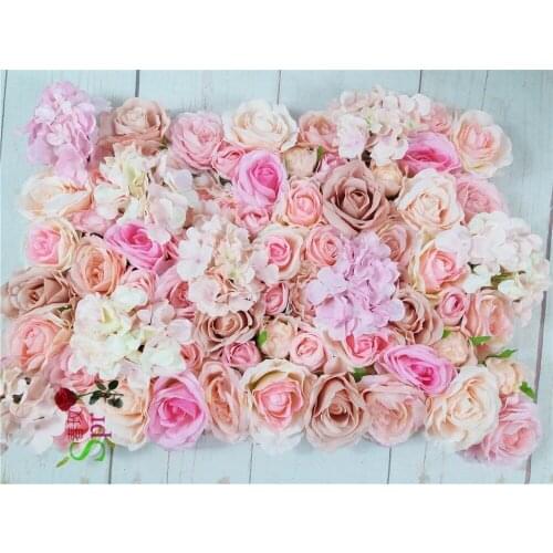 SPR New!wedding pink stage flower wall backdrop events ceremony arch flowers table centerpiece decoratios Free shipping