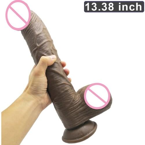 Thick Realistic Dildo Artificial Dick Female Masturbator Big Huge Dildo with Suction Cup Adult Erotic Sex Toys Women Massager