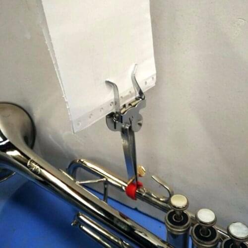 Trumpet Marching Lyre Clamp On Metal Tube Music Sheet Clip