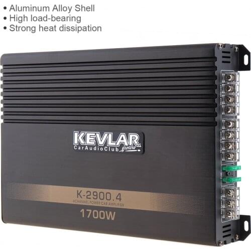 Universal 1700W Class AB Digital 4 Channel Aluminum Alloy High Power Car Stereo Amplifiers for Car / Home