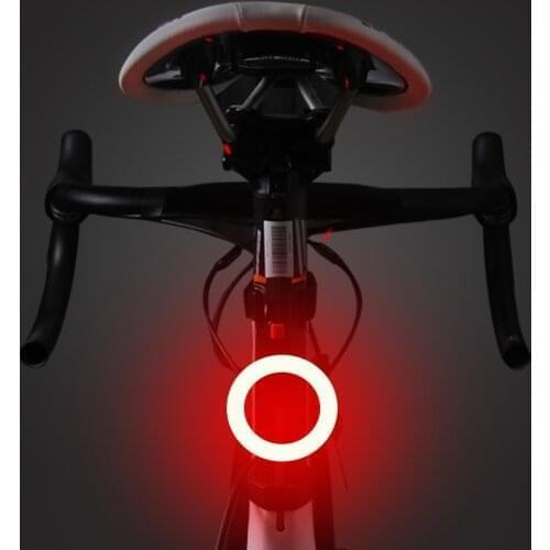 Bicycle Tail Light USB Rechargeable Mountain Bike Accessories Rear Warning Light Night Riding Equipment Bicycle Light Flashing