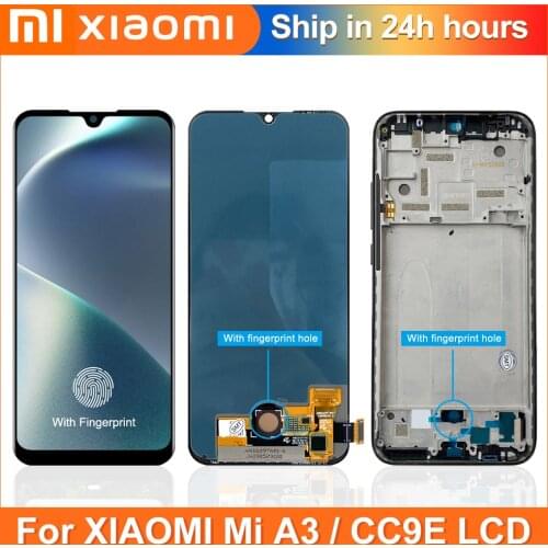 AMOLED Display For Xiaomi MI A3 LCD Touch Screen 10 Touch Digitizer Screen Replacement For Xiaomi MI CC9E With Fingerprint