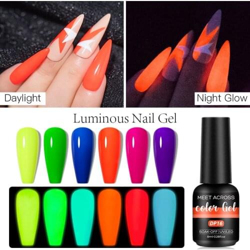 1 Box Luminous Gel Polish Varnishes Hybrid Nails For Manicure 8ml Semi Permanent Soak off Enamel Gel Polish UV Gel Nail Polish