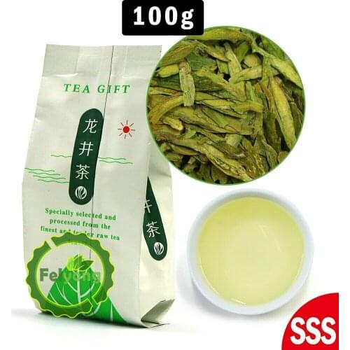2021 Long Ching Green Chinese Tea Xihu Dragon Well 100g/Bag