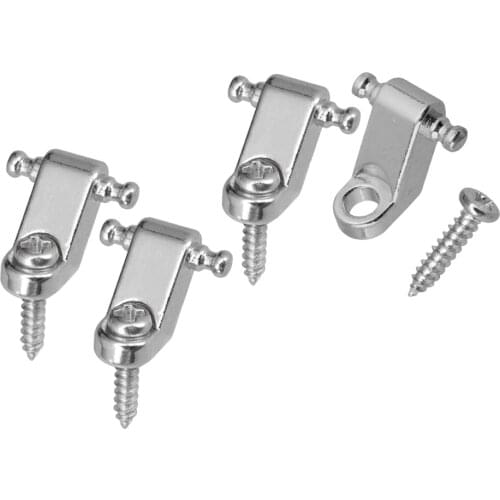 4 pcs Roller String Trees String Retainer Guide for Electric Guitar Parts ReplacementSilver