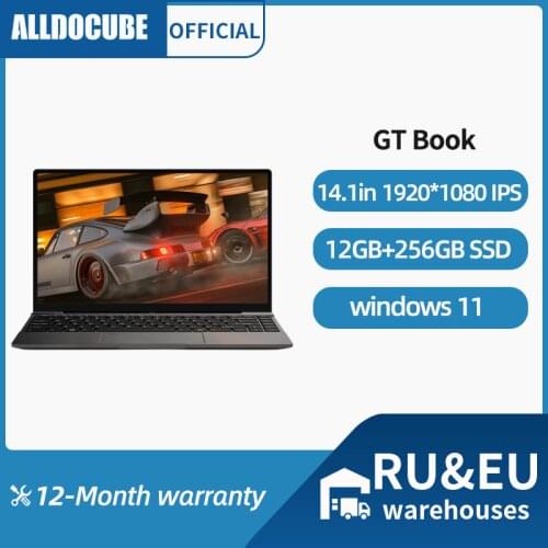 ALLDOCUBE GT Book Windows 10 Laptops 12GB LPDDR4 256GB SSD Intel Celeron N5100 1920×1080 IPS Notebook Bluetooth 5.1 WiFi6