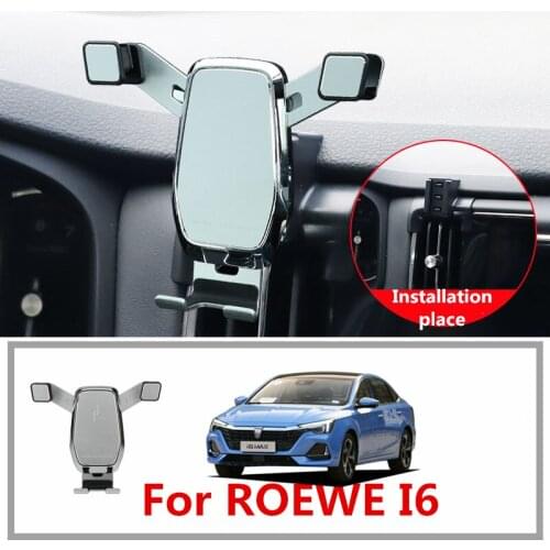 Car Gravity Phone Holder For ROEWE I6 2016 2017 2018 2019 2020 Mobile Phone Support Mount Accessories