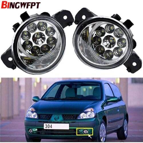 2pcs Car LED Lamp Fog Light Daytime Running Light DRL H11 12V For Renault CLIO II (BB0/1/2_, CB0/1/2_ Hatchback 1998-2004