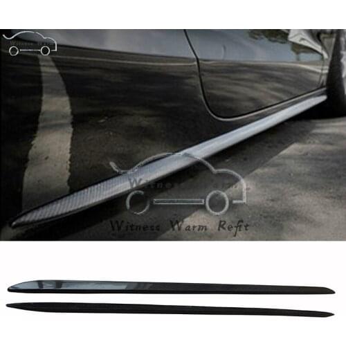 Carbon Fiber Side Bumper Skirt Fit For BMW Benz Audi High-quality Car general Side Skirts apron Car Styling 203cm