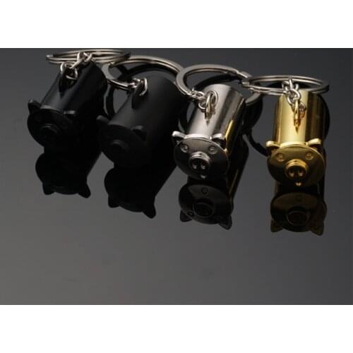 3 Colors New Design Diy Handmade Keyring Animal keychain Pig Chain Saving pot Accessory Money Box Model Charm Gift for Children