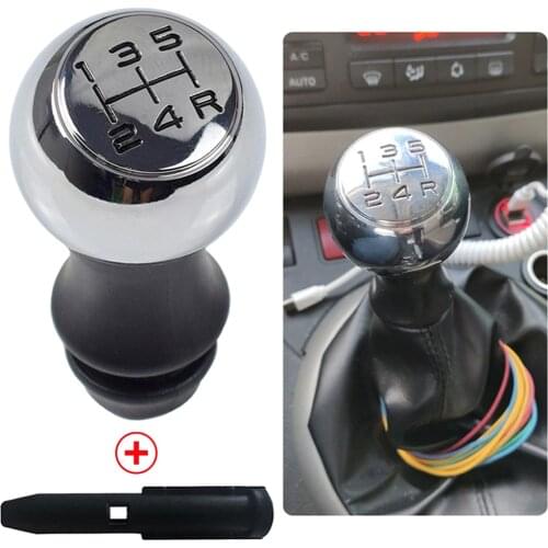 Leather Gear Shift Knob Gaiter Boot Cover Case For Peugeot 106 206 306 406 107 207 307 407 301 308 2008 3008 Chrome 5 6 Speed