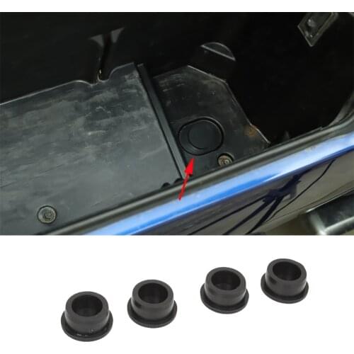 Black Side Storage Box Waterproof Rubber Plug Cover for Dodge RAM 2010-2017 Car Exterior Accessories