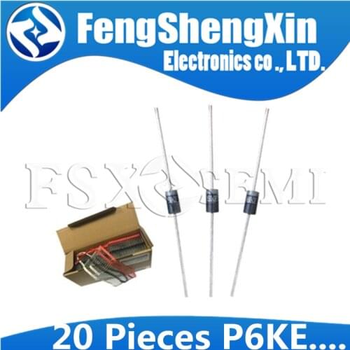 20PCS P6KE100A 100A P6KE150A 150A P6KE160A 160A P6KE180A 180A P6KE200A 200A P6KE220A 220A P6KE250A 250A TVS Diode