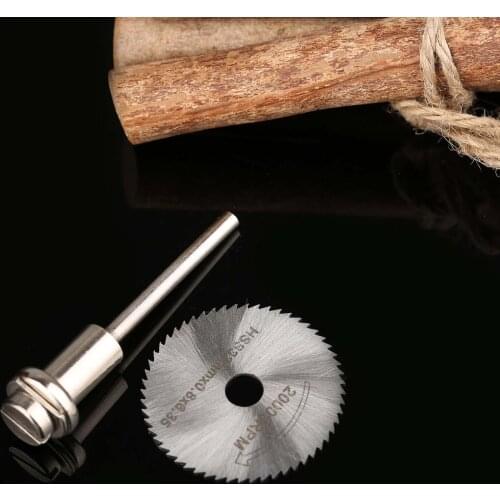 1x HSS High Speed Steel 32mm Wood Cutting Discs Circular Saw Blade For Rotary Tool Dremel Metal Cutter with 3.175mm Mandrel