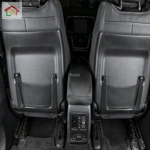 For Jeep Grand Cherokee 2010-2018 ABS Plastic Interior Front Seat Back Net Cover Trim Car Styling Accessories Auto Parts 2pcs