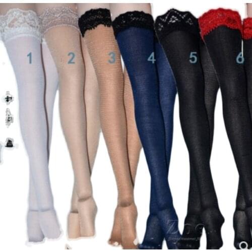 Hot sale 6 Color 1/6 women sexy Leggings socks for 12-inch Female Body