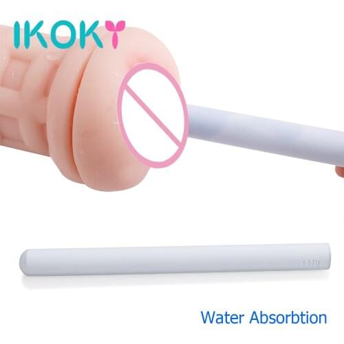 IKOKY Male Masturbator Cleaning Rod Diatomite Water Absorbtion Rod Deodorization Masturbation Care Tool Deep Cleaning