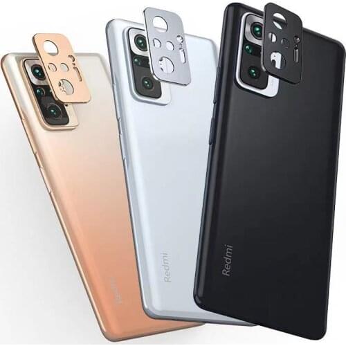 2PCS For Xiaomi Redmi Note10 3D Metal Camera Cover Lens Screen Protector Case Bumper Guard For Redmi Note10 pro