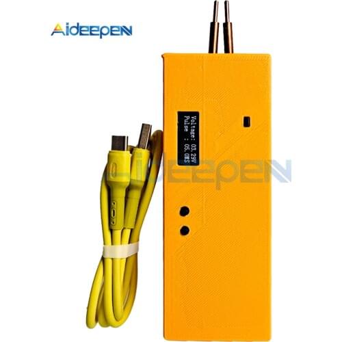 Mini Handheld Spot Welder Portable 70C Battery Spot Welding Machine Integrated Control Welding Tools OLED 0.15mm 18650 Battery
