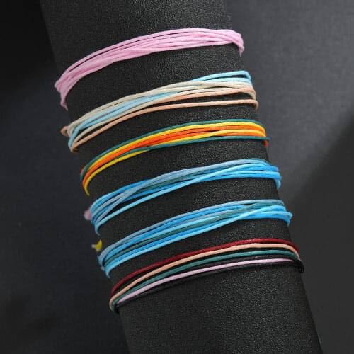 Modyle Bohemian Colorful Rope Bracelet Set Vintage Bracelet for Women Beach Jewelry Accessories