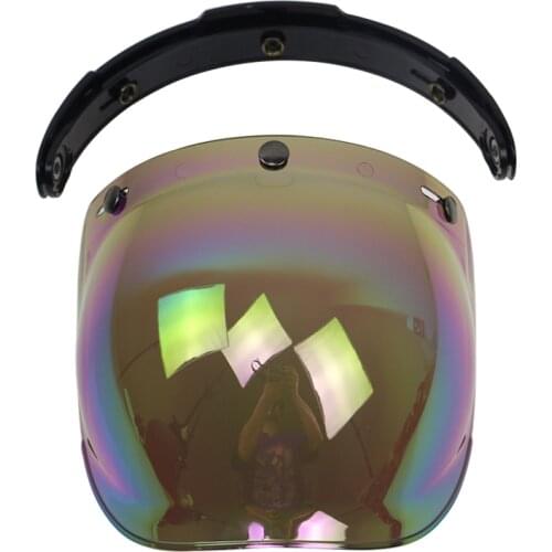 Motorcycle Helmet glass 3 pin buckle helmet windshield with flip up base DIY casco bubble windshield UV protection CE approved