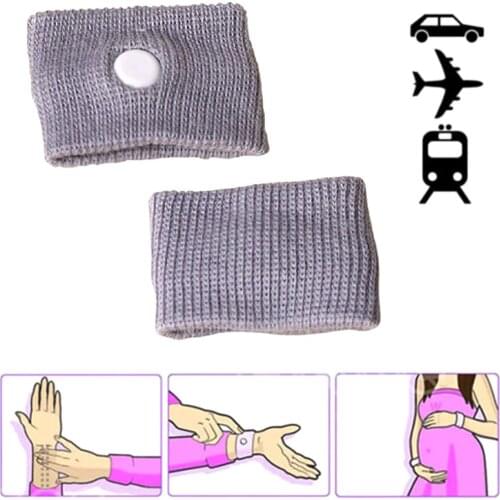 2021 New 2PCS Anti Nausea Wrist Bands Cuff Wristguard For Travel Car Sea Sick Sickness Sports Elastic Kinesiology Tape Roll