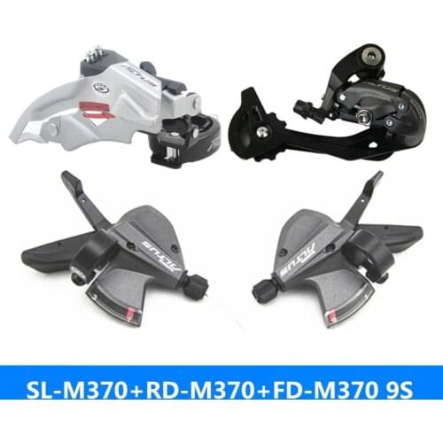 SHIMAN0 ALTUS SL-M370/RD-M370/FD-M370 9/27 speed mountain bike bicycle front derailleur three-piece free shipping