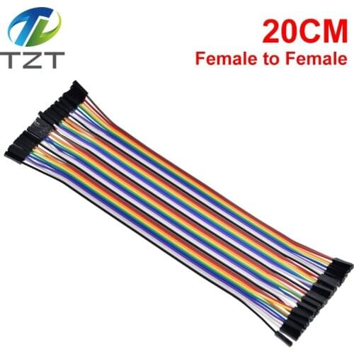 40pcs cable jumper wire dupont line female to female dupont line 20cm 1P-1P IN STOCK