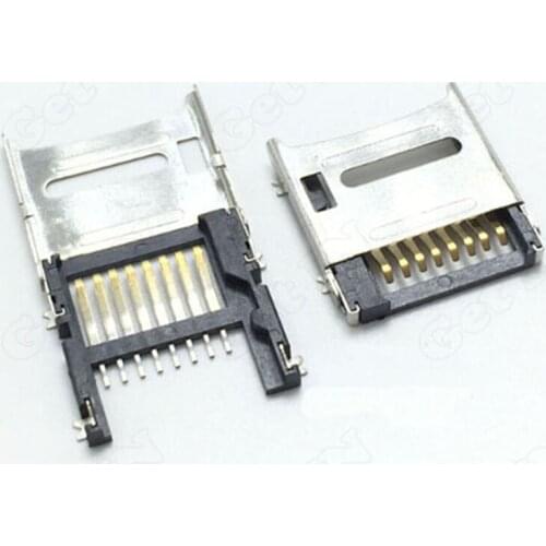 20pcsMicro SD TF Memory Card Holder Clamshell 8P SIM Socket Flip Type