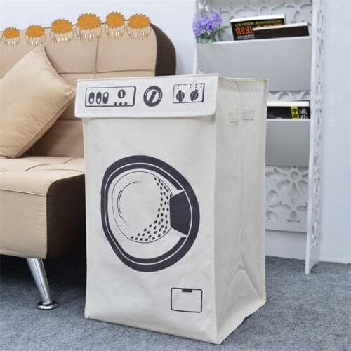Simple Collapsible Large Laundry Basket Storage Bag Handle Laundry Waterproof Cloth Toy Organizer cesta para ropa sucia