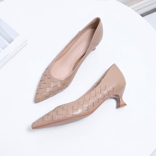 Spring 2021 New Fashion Woven High-heeled Womens Shoes