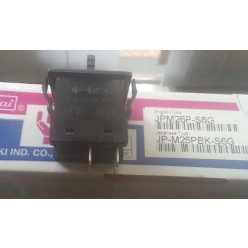 [VK] Original Japan JP-M26 JPM26P-S6G square 4pin self lock button switch power button 10A250V AC TV-5