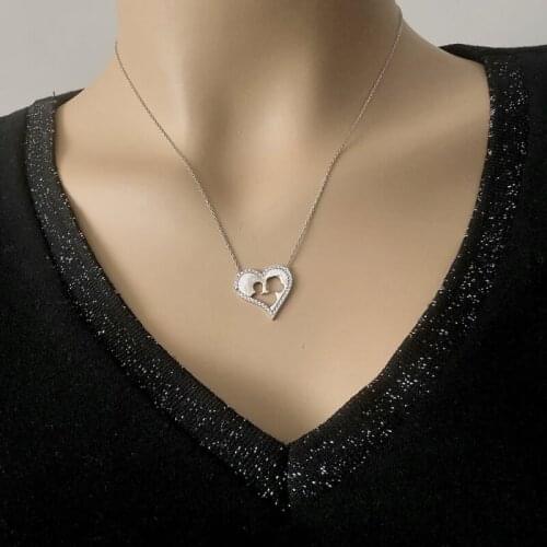 Amulet 925 Sterling Silver Necklace Women Girls Gift Jewelry Accessories Fashion Handmade Elegant Chain