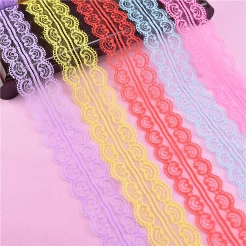 10 Yards/Lot Lace Ribbon Tape 45MM Wide Trim Handicrafts Black White Lace Trim Embroidered Sewing Decoration African Lace Fabric