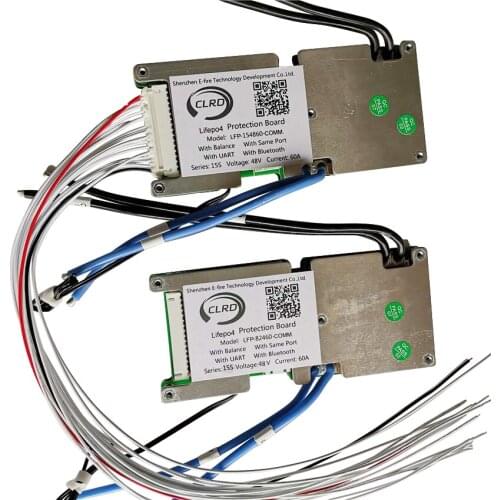 15S 48V 20A 30A 40A 60A lifepo4 smart bms with bluetooth and UART communication
