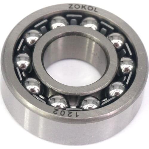 15x35x11mm Model 1202 ABEC1 Self Aligning Ball Bearing Double Row Bearing Steel