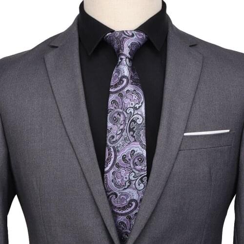 2020 new 7cm tie for men shirt accessories jacquard striped neckties