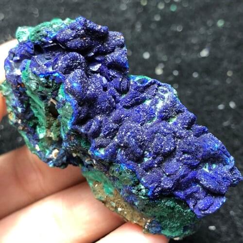 60.4gMalachite blue copper crystal mineral stone decoration crystal healing energy geology teaching collection jewelry