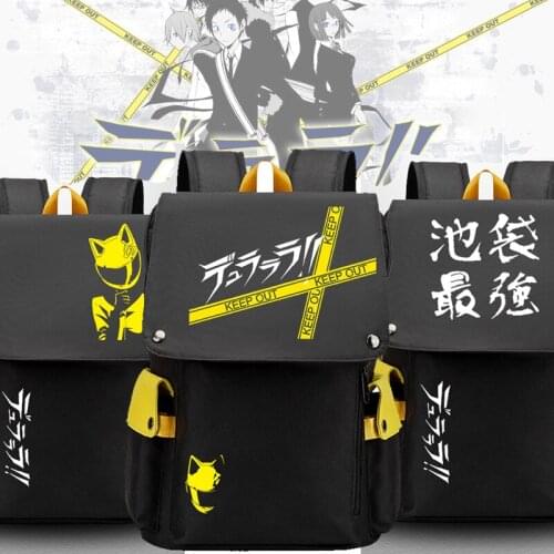 Anime DuRaRaRa!! backpack Orihara Izaya Bags cosplay Oxford Bag for men women
