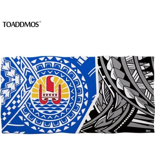TOADDMOS Tahiti Polynesian Print Bath Towel Fashion Beach Towel Washcloth for Kids Adults Face Hair Quick Dry Towel toalla playa