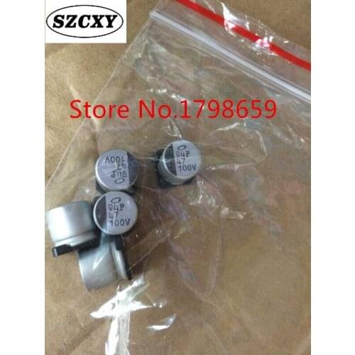 Free Shipping 10PCS UUX2A470MNL1GS 47uF 100V 20% (10 X 10mm) SMD Electrolytic capacitor