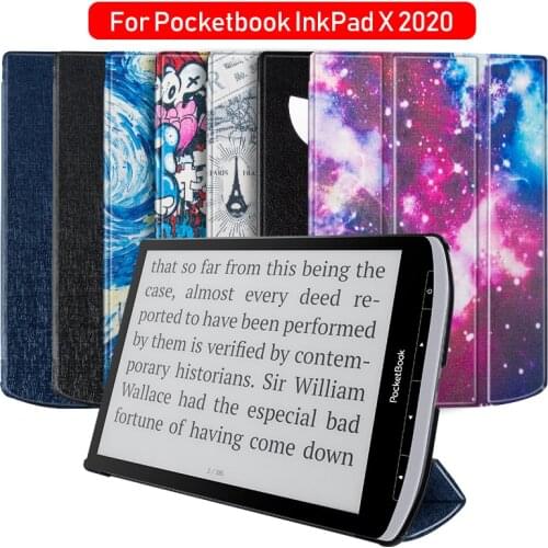 Case for Pocketbook InkPad X Case Cover for Pocketbook InkPad X 10.3" 2020 e-book funda capa e-reader Folding Stand skin +gift