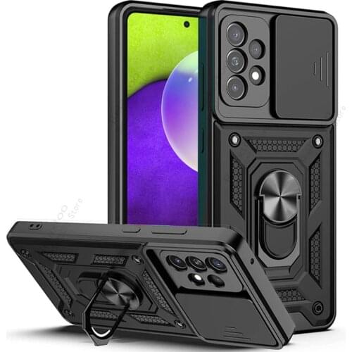 Magnetic Ring Case Slide Camera Protector Hard Cover For Samsung A51 A71 A11 A31 M51 A10S A20S A52 A72 A32 A42 A12 A82 A30 Cases