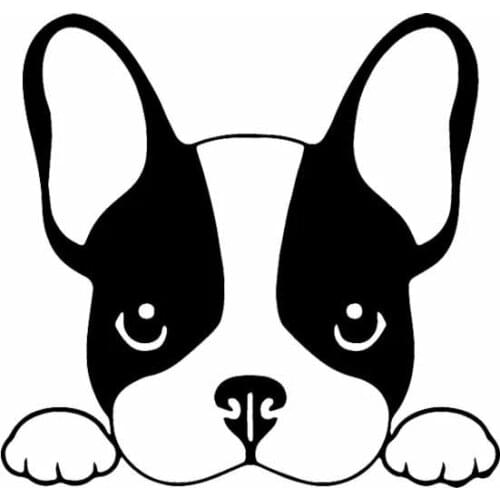 S51916# Various Sizes/Colors Car Stickers Vinyl Decal French Bulldog Motorcycle Decorative Accessories Creative