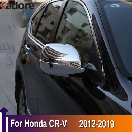 For Honda CRV CR-V 2012-2016 2017 2018 2019 Chrome Side Door Rearview Mirror Cover Trims Car Exterior Accessories