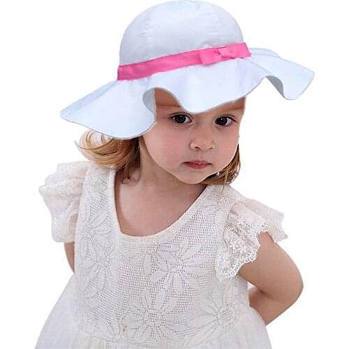 Lovely Baby Hat Cap Cotton Baby Girl Sun Hat Summer Outdoor Kids Children Panama Cap Infant Boys Girls Beach Bucket Hats Cap