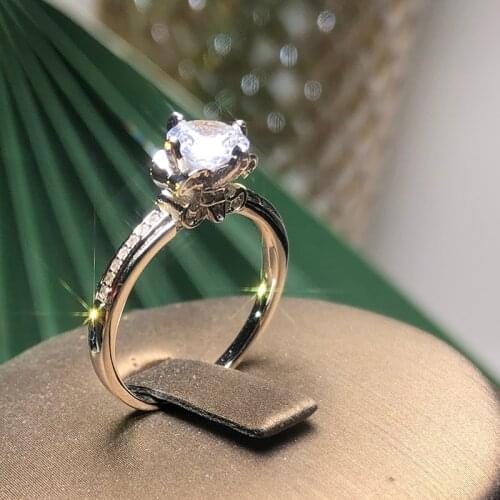 Moissanite ring 925 sterling silver wedding party anniversary D color 1 carat CT high quality ring woman gift