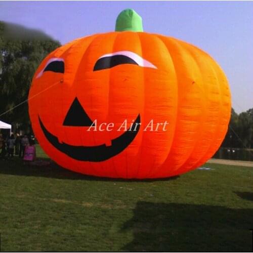 Giant outdoor Halloween advertising item orange inflatables pumpkin event and show decorations